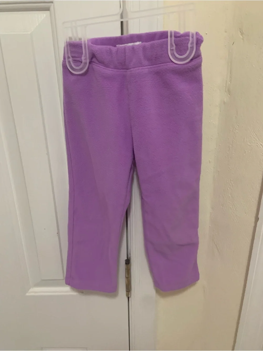 Kids Lavender Fleece Joggers - Cozy Pull-On Pants